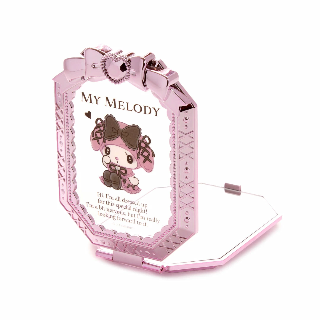 Japan Original My Melody Folding Compact Mirror (Midnight MeloKuro) 3 Japan Original My Melody Folding Compact Mirror (Midnight MeloKuro)