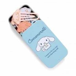 Japan Original Characters Cinnamoroll Paperclips With Storage Tin (Smokey Colors Series)