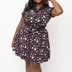 Hello Kitty X Unique Vintage Plus Size Crop Top Characters