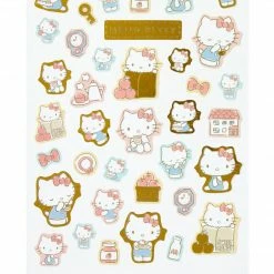 Sanrio Original New Hello Kitty Gold Accent Sticker Sheet