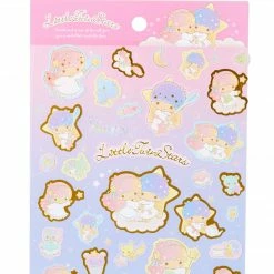 Sanrio Original LittleTwinStars Gold Accent Sticker Sheet 7 Sanrio Original LittleTwinStars Gold Accent Sticker Sheet
