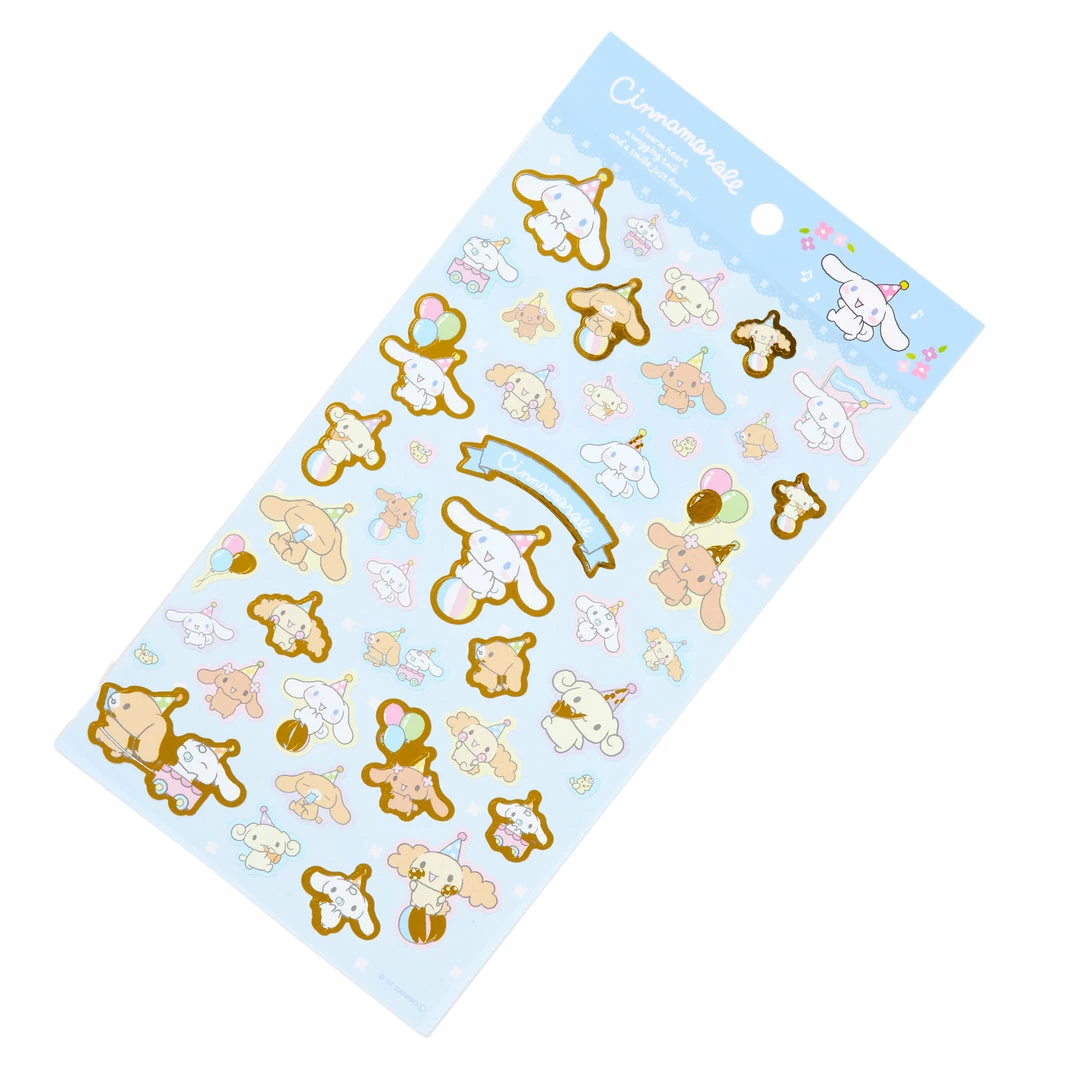 Sanrio Original New Cinnamoroll Gold Accent Sticker Sheet 3 Sanrio Original New Cinnamoroll Gold Accent Sticker Sheet