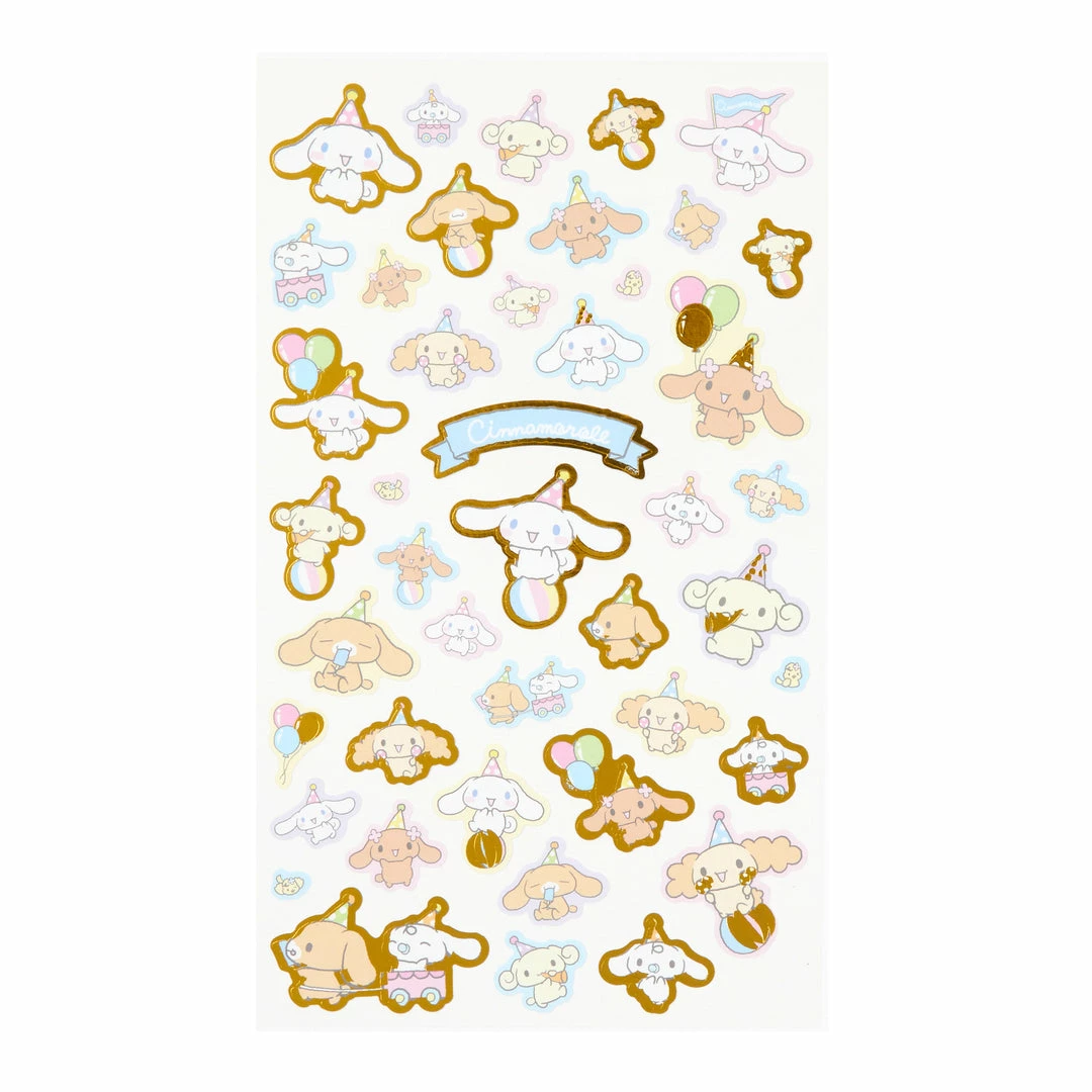 Sanrio Original New Cinnamoroll Gold Accent Sticker Sheet 4 Sanrio Original New Cinnamoroll Gold Accent Sticker Sheet