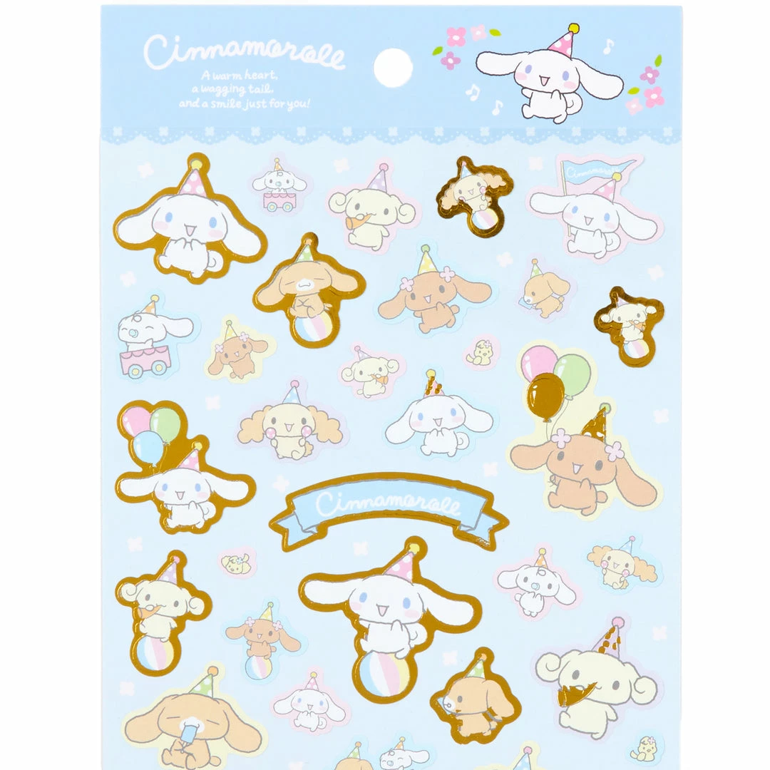 Sanrio Original New Cinnamoroll Gold Accent Sticker Sheet 5 Sanrio Original New Cinnamoroll Gold Accent Sticker Sheet