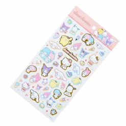 Sanrio Original Sanrio Characters Gold Accent Sticker Sheet New