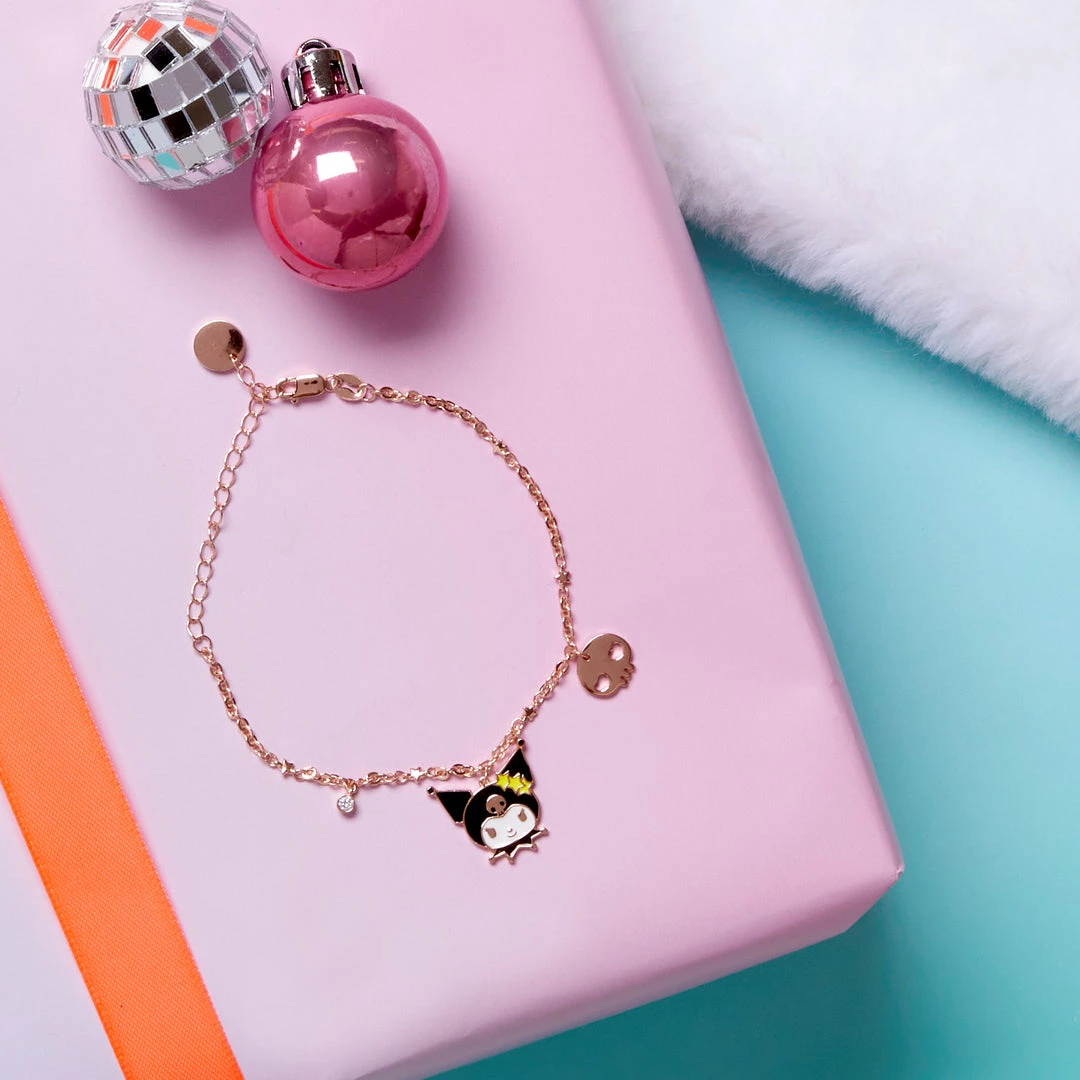 Global License Kuromi Gold Enamel Charm Bracelet 4 Global License Kuromi Gold Enamel Charm Bracelet