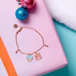 Global License LittleTwinStars Gold Enamel Bracelet Bags+