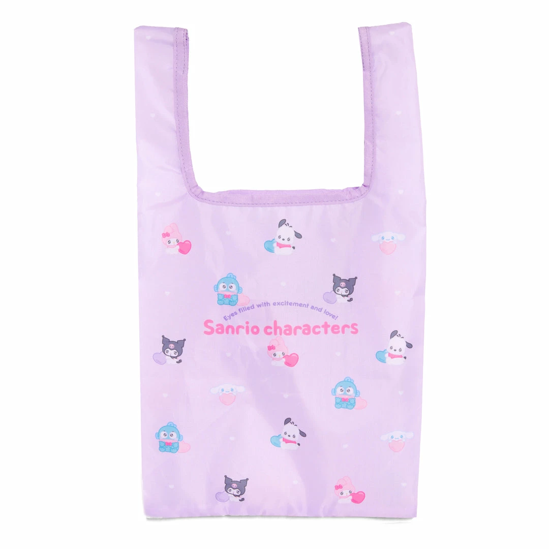 Japan Original Sanrio Characters Reusable Tote Bag (Emo Kyun Series) New 6 Japan Original Sanrio Characters Reusable Tote Bag (Emo Kyun Series) New