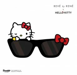REVE (Black Truffle) Hello Kitty X REVÉ By RENÉ Biu Biu Sunglasses (Black Beauty)