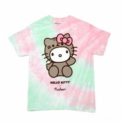 Hybrid Apparel Characters Hello Kitty X Pusheen Tie Dye T-shirt