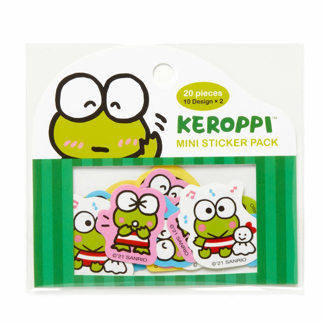HUNET USA Characters Keroppi Mini Sticker Pack 3 HUNET USA Characters Keroppi Mini Sticker Pack