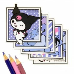 HUNET USA Kuromi Photo Big Sticker Pack Characters 7 HUNET USA Kuromi Photo Big Sticker Pack Characters