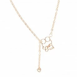 Global License Bags+ Keroppi Gold Outline Necklace