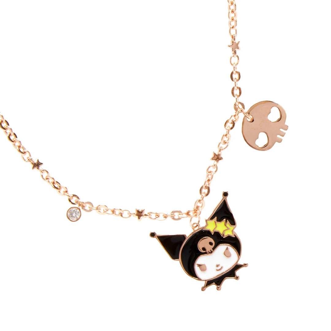 Global License Kuromi Gold Enamel Charm Bracelet 5 Global License Kuromi Gold Enamel Charm Bracelet