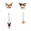 Global License Kuromi Gold Earring Set (Set Of 4) Bags+ 1 Global License Kuromi Gold Earring Set (Set Of 4) Bags+