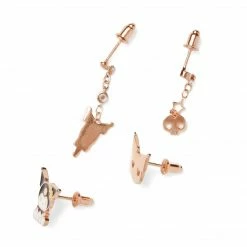 Global License Kuromi Gold Earring Set (Set Of 4) Bags+