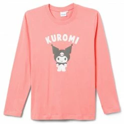 GLOBAL LIC Kuromi Graphic Print Jersey Shirt Pink