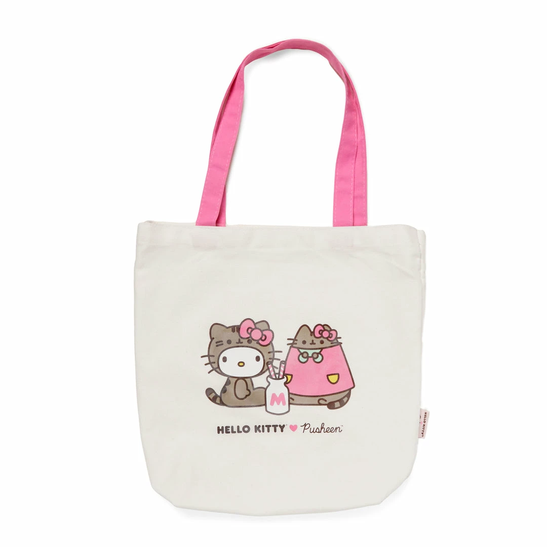 Blueprint Collections Hello Kitty X Pusheen Canvas Tote Bag Bags+ 3 Blueprint Collections Hello Kitty X Pusheen Canvas Tote Bag Bags+