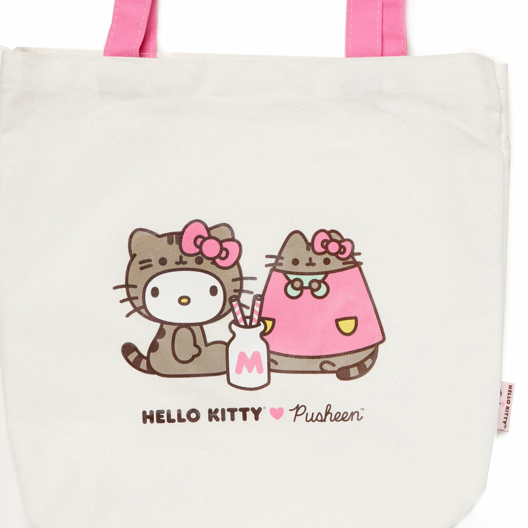 Blueprint Collections Hello Kitty X Pusheen Canvas Tote Bag Bags+ 4 Blueprint Collections Hello Kitty X Pusheen Canvas Tote Bag Bags+