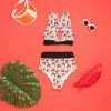 Lolli Swim X Hello Kitty Kitty Cross Top: Black 2 Lolli Swim X Hello Kitty Kitty Cross Top: Black