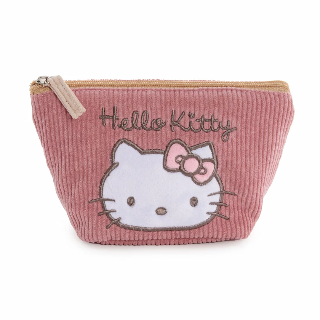 Sanrio Original Hello Kitty Cosmetic Pouch (Corduroy Series) 3 Sanrio Original Hello Kitty Cosmetic Pouch (Corduroy Series)