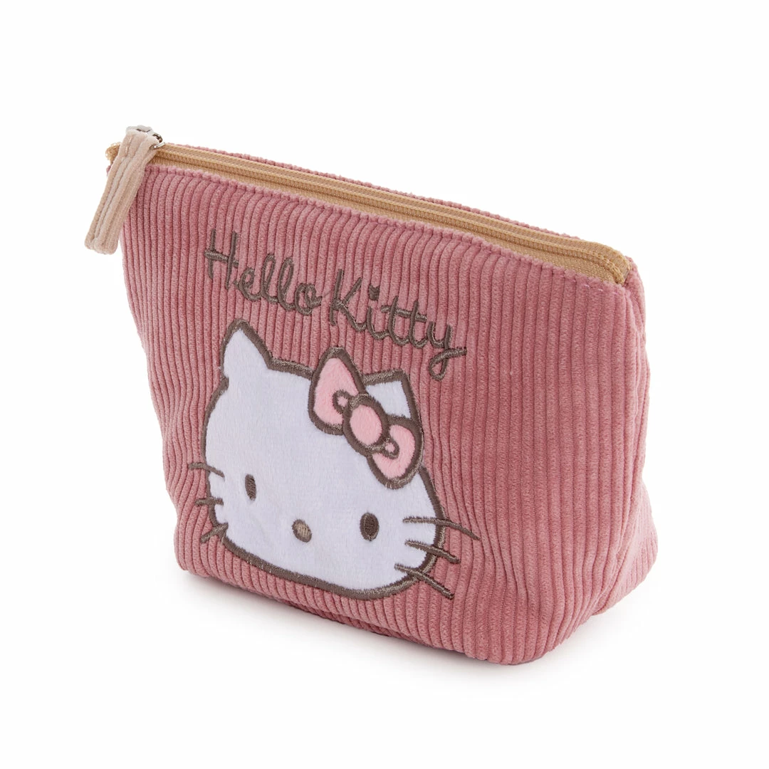 Sanrio Original Hello Kitty Cosmetic Pouch (Corduroy Series) 4 Sanrio Original Hello Kitty Cosmetic Pouch (Corduroy Series)