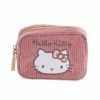 Sanrio Original Hello Kitty Square Pouch (Corduroy Series) Bags+ 2 Sanrio Original Hello Kitty Square Pouch (Corduroy Series) Bags+