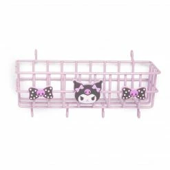 Japan Original Kuromi OSHI Grid System Storage Basket Home