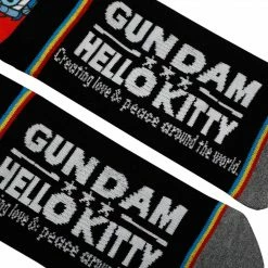 BIOWORLD Characters Hello Kitty X Gundam Crew Socks