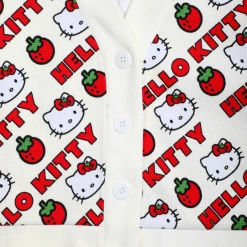 BIOWORLD Characters Hello Kitty X Dumbgood Strawberry Cardigan