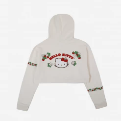 BIOWORLD Characters Hello Kitty X Dumbgood Strawberry Crop Hoodie