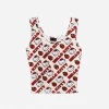 BIOWORLD Hello Kitty X Dumbgood Strawberry Crop Tank