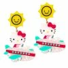 Hello Kitty Irregular Choice Airplane Earrings Characters 2 Hello Kitty Irregular Choice Airplane Earrings Characters