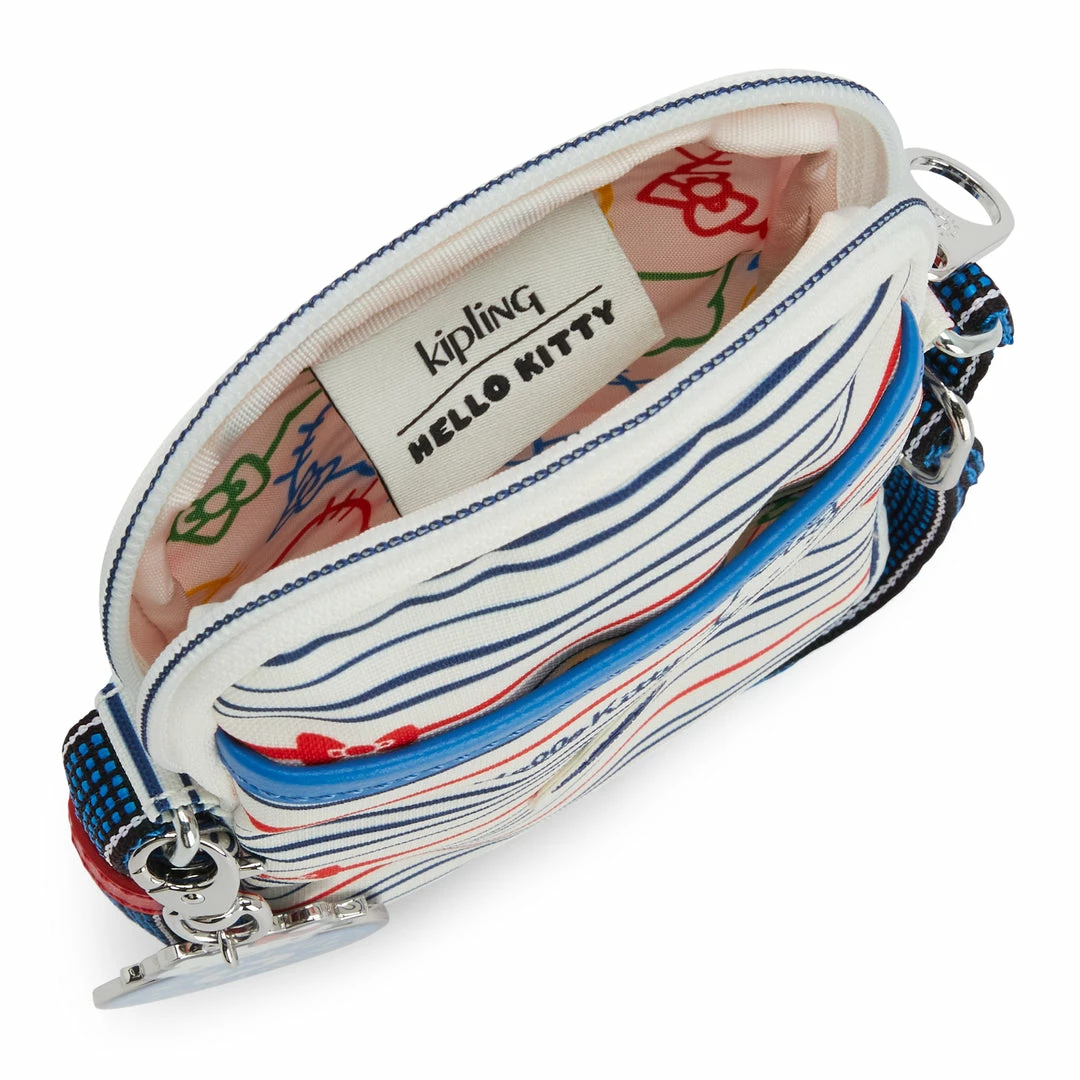 Kipling Retail, LLC Hello Kitty X Kipling Classic Stripes Tally Sling Bag 6 Kipling Retail, LLC Hello Kitty X Kipling Classic Stripes Tally Sling Bag