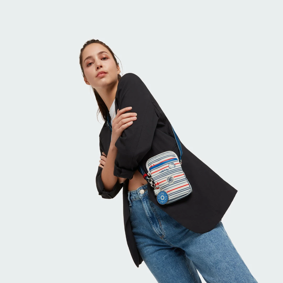 Kipling Retail, LLC Hello Kitty X Kipling Classic Stripes Tally Sling Bag 4 Kipling Retail, LLC Hello Kitty X Kipling Classic Stripes Tally Sling Bag