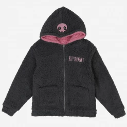 BIOWORLD Kuromi & My Melody X Dumbgood Reversible Sherpa Zip Hoodie