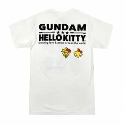 BIOWORLD Hello Kitty X Gundam Love & Peace Tee Characters