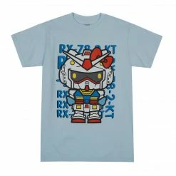 BIOWORLD Hello Kitty X Gundam RX-78-2-KT Tee Characters