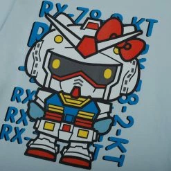 BIOWORLD Hello Kitty X Gundam RX-78-2-KT Tee Characters