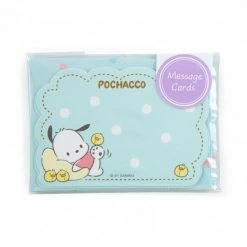 Japan Original Pochacco Gilded Message Card Set