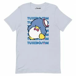 Printful Tuxedosam Watashi Wa T-Shirt Light Blue