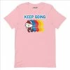 Printful Characters Hello Kitty Keep Going T-Shirt (Pink)